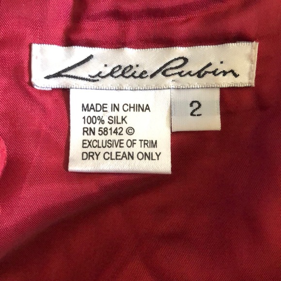 [Lillie Rubin] embroidered skirt - Picture 6 of 7